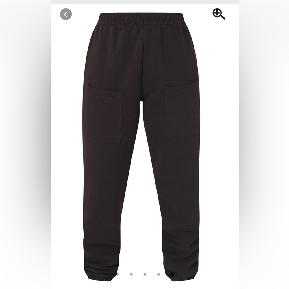 brown sweatpants